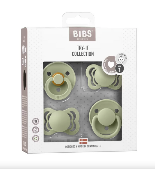 BIBS Try-it-kollektion 4 pk. - Salvia (storlek 1)