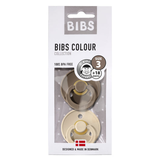 Bibs nappar 2-pack - dark oak/vanilla (strl 3)