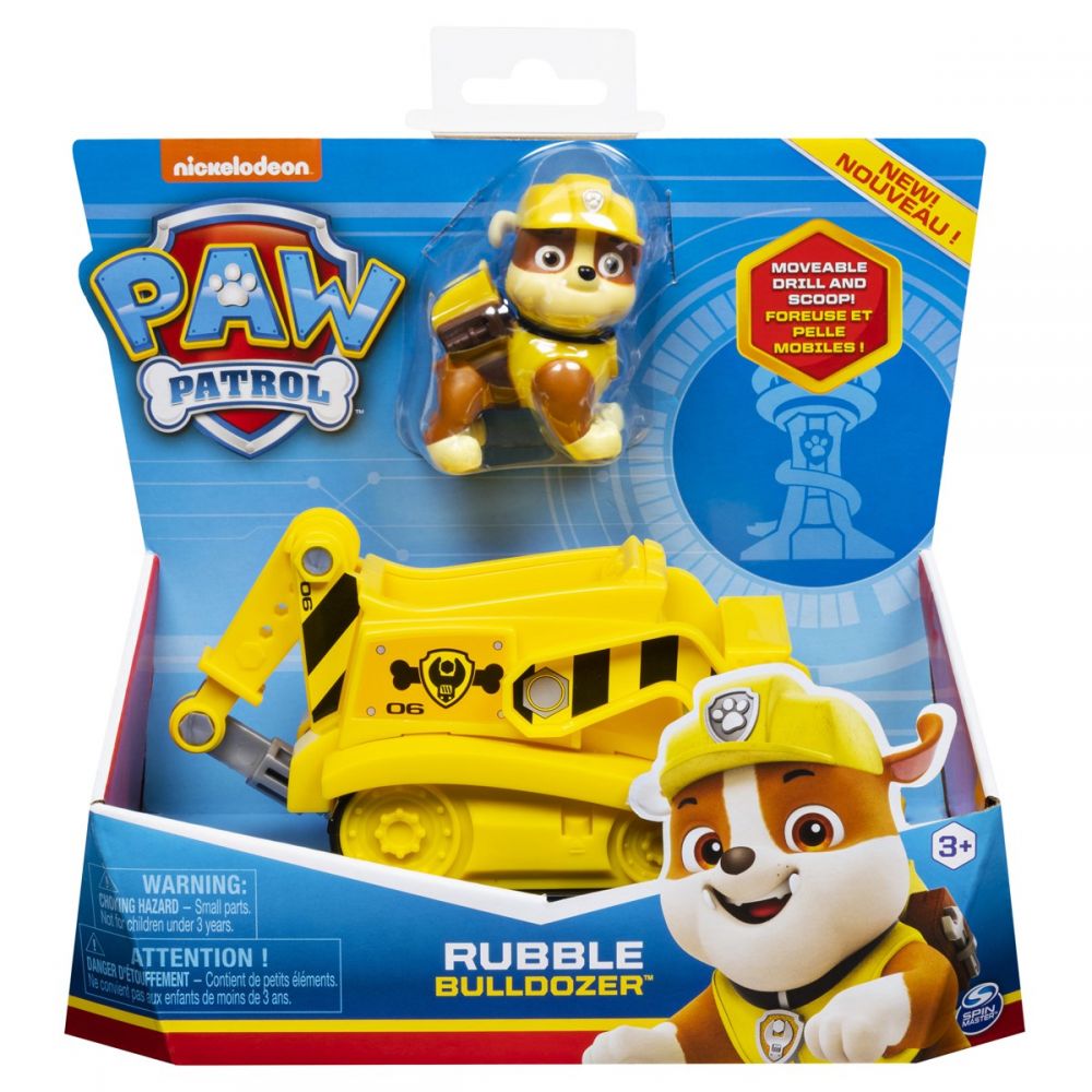 Paw Patrol basfordon - Rubble och bulldozer