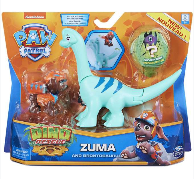 Paw Patrol Dino, Zuma och Brontosaurus